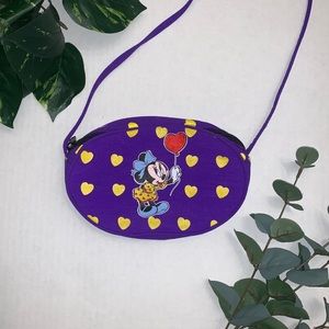 DISNEY Minnie Mouse Heart Crossbody shoulder Bag